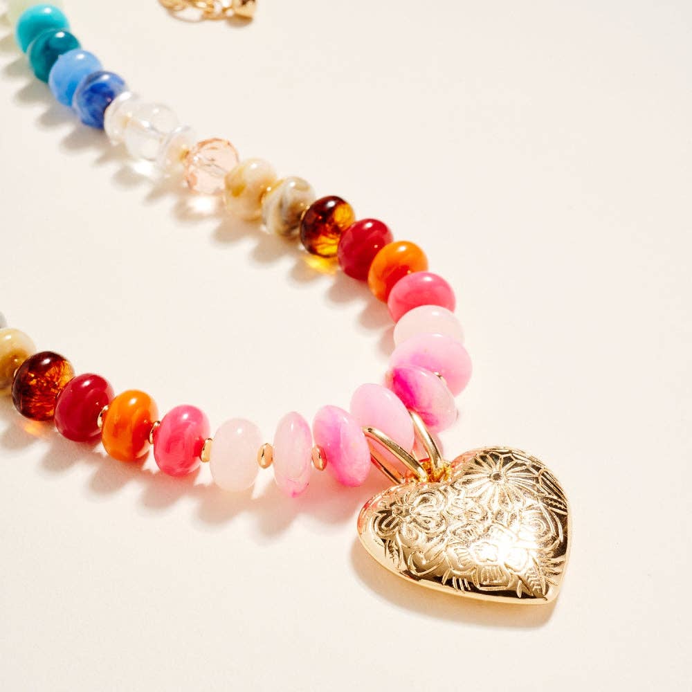 rainbow love necklace