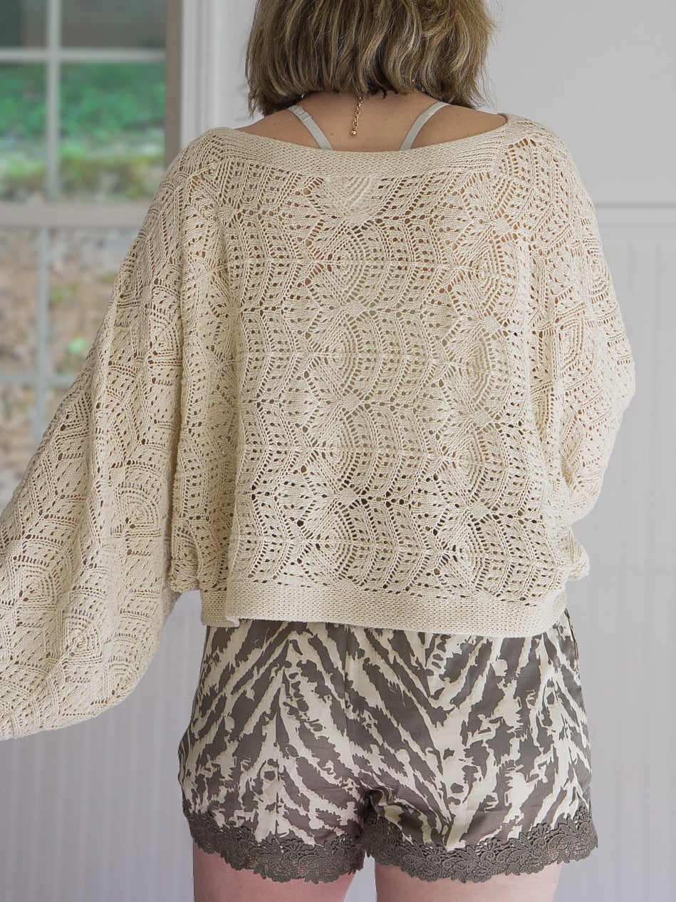 cozy cider crochet cardigan