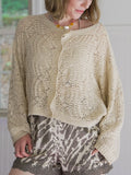 cozy cider crochet cardigan