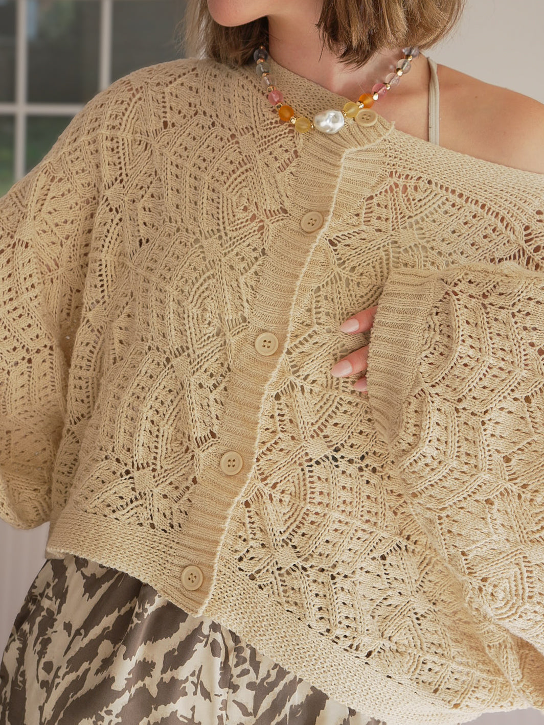 cozy cider crochet cardigan