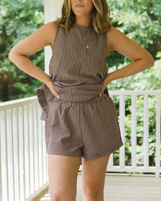 gander striped shorts