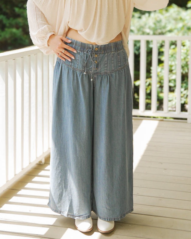 morning stroll wide leg pants